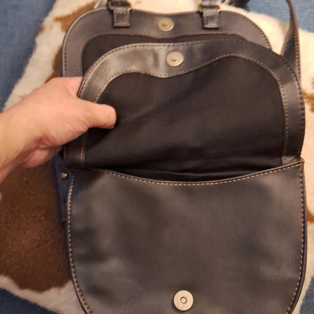 Black leather bag - Picture 5 of 7